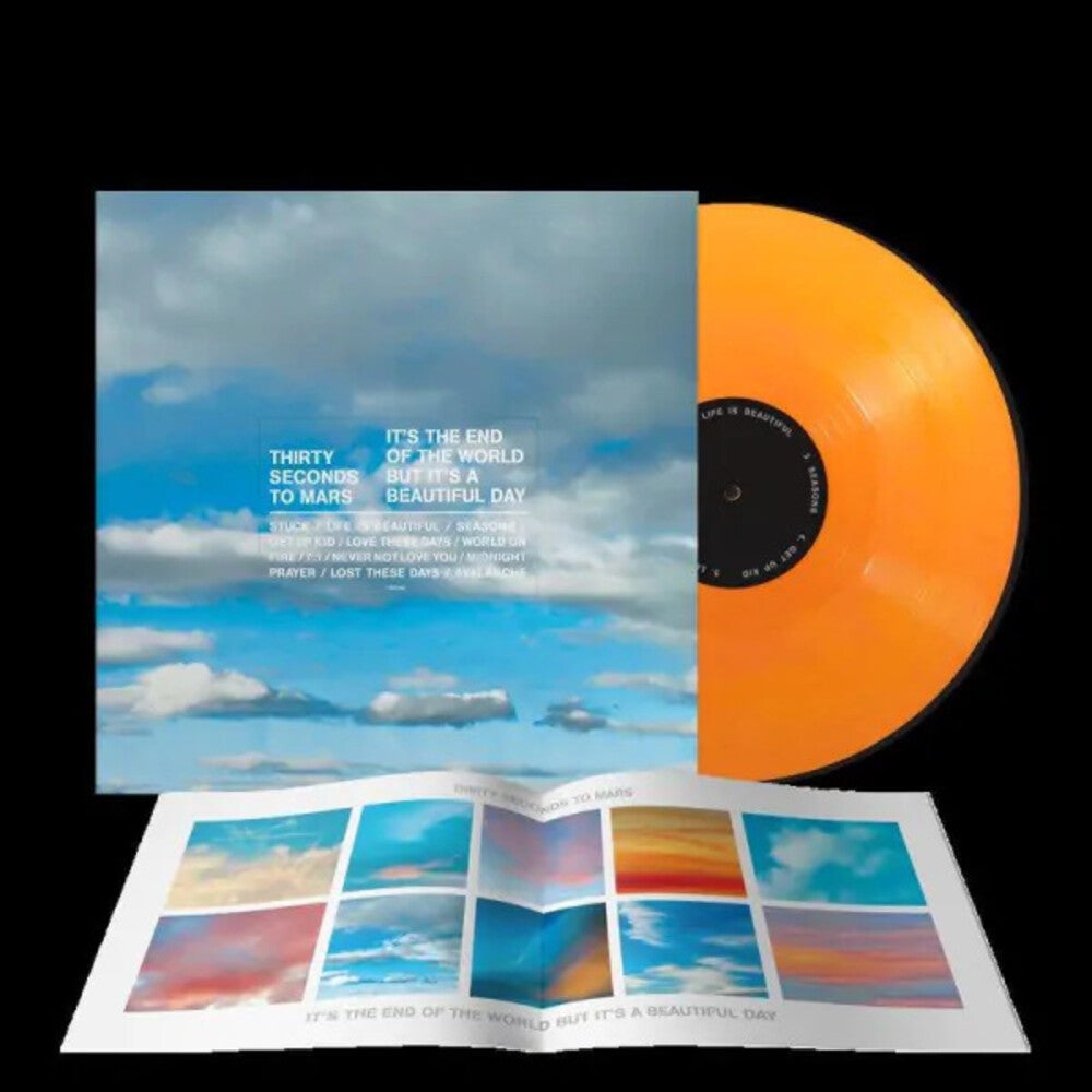 the album cover for Thirty Seconds To Mars - It's The End Of The World But It's A Beautiful Day