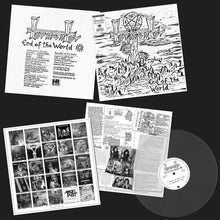 the album cover for Tormentor - End Of The World Demo '84 - Trans Ultra Clear