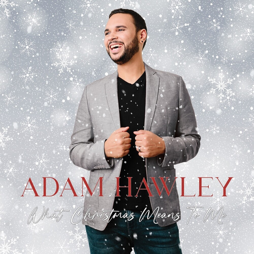 the album cover for Adam Hawley - What Christmas Means To Me
