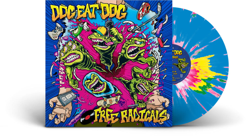 the album cover for Dog Eat Dog - Free Radicals - Splatter [Colored Vinyl] [Limited Edition] (Spla)