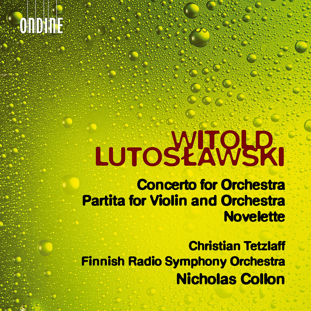 the album cover for Lutoslawski / Tetzlaff - Concerto For Orchestra Partita For Violin & Orch