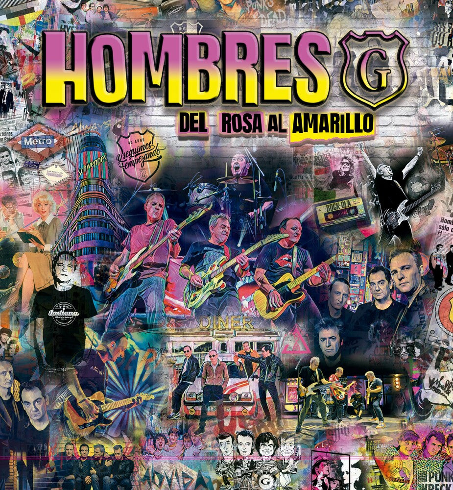 the album cover for Hombres G - Del Rosa Al Amarillo (Spa)
