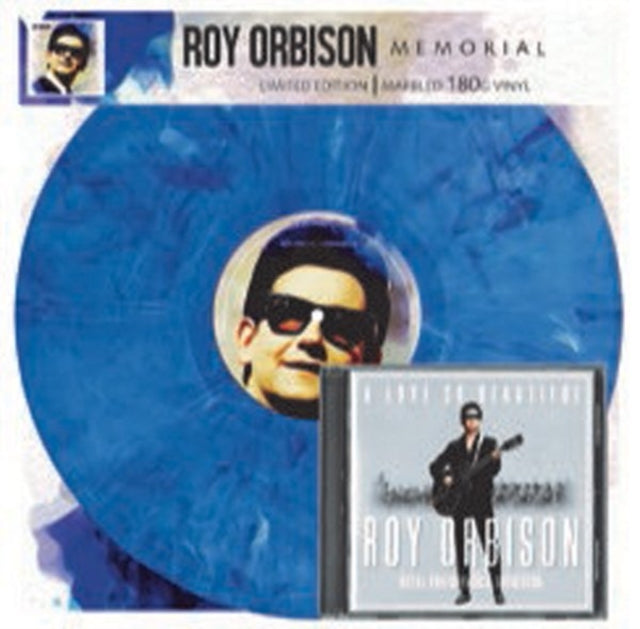 Roy Orbison - Memorial (Blue Marbled LP Vinyl) W/ A Love So Beautiful On CD