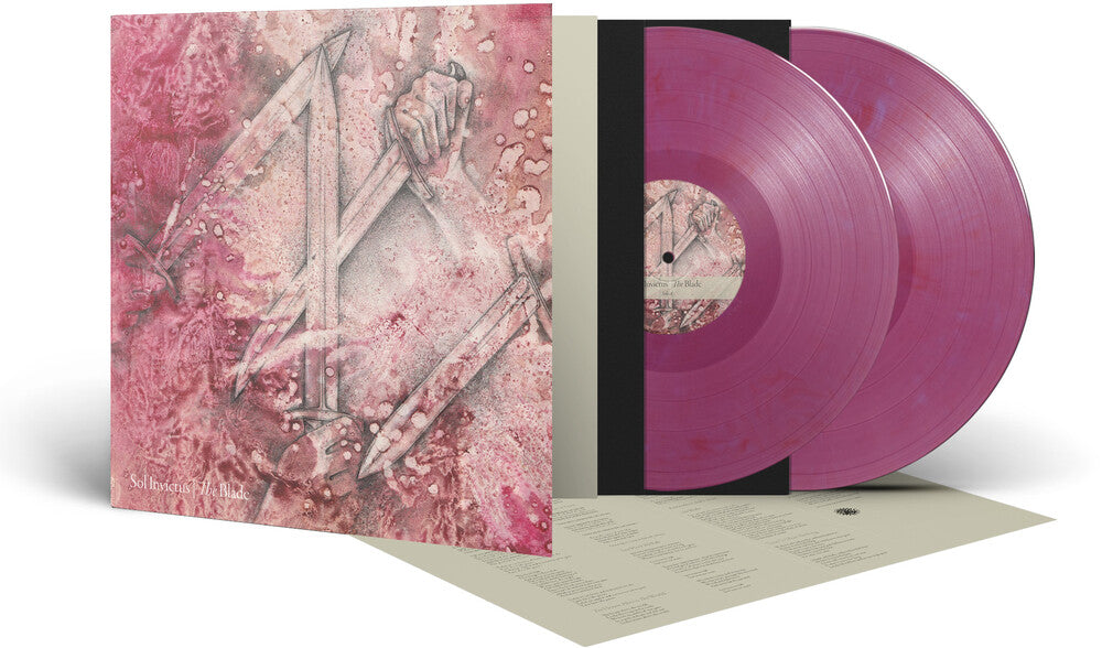 the album cover for Sol Invictus - Blade - Purple/Red Marble [Colored Vinyl] (Gate) (Purp)