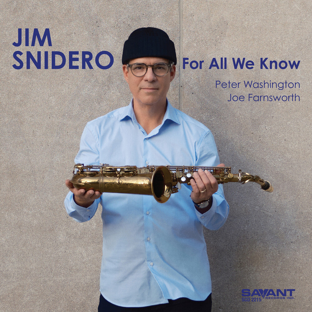 the album cover for Jim Snidero - For All We Know