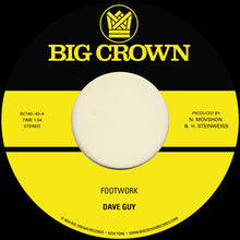 the album cover for Dave Guy - Footwork / Morning Glory