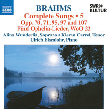 Brahms / Wunderlin / Eisenlohr - Complete Songs Vol. 5 [CD]