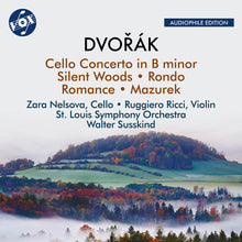 the album cover for Dvorak / Nelsova / St. Louis Symphony Orchestra - Cello Concerto In B Minor Op. 104 Silent Woods