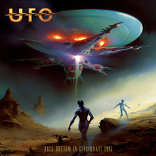 the album cover for UFO - Rock Bottom In Cincinnati 1995 - Gold [Colored Vinyl] (Gol)