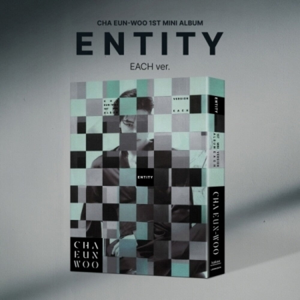 the album cover for Cha Eun Woo - Entity - Each Version - Random Cover (Post) (Stic)