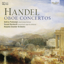 the album cover for Handel / Puskunigis / Klaipeda Chamber Orchestra - Oboe Concertos