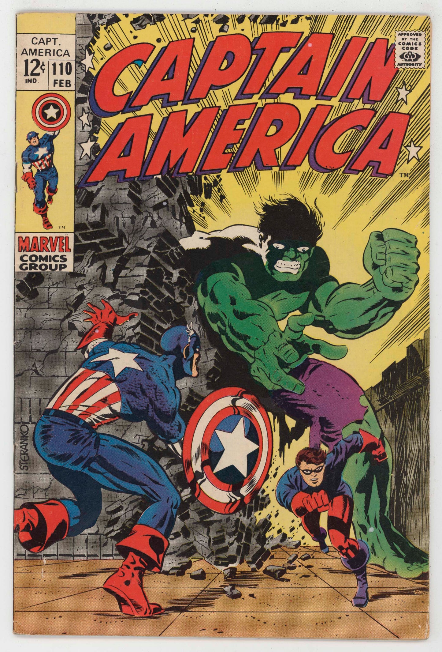 Captain America 110 Marvel 1969 FN VF Jim Steranko Hulk 1st Madame Hydra