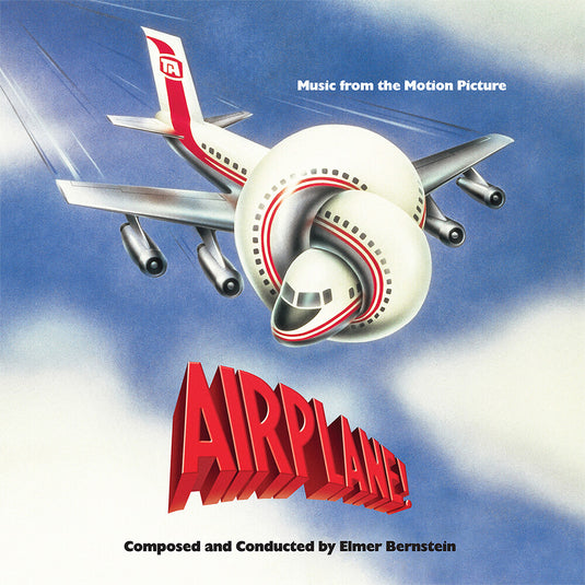 the album cover for Elmer Bernstein  (Colv) (Gate) (Red) (Rex) (Wht) - Airplane (Rsd) O.S.T. [Colored Vinyl] (Gate) (Red) [Record Store Day] 