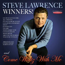 the album cover for Steve Lawrence - Winners!/Come Waltz With Me