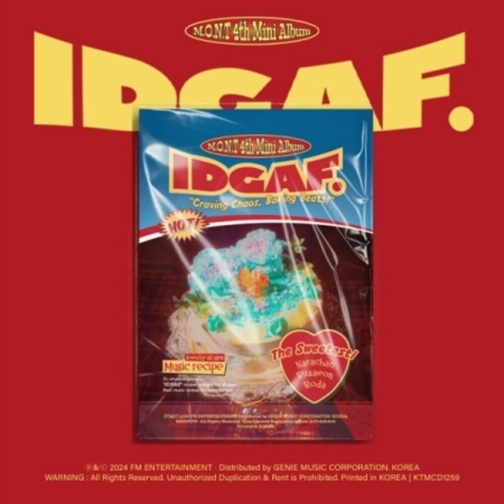 M.O.N.T - Idgaf (Pcrd) (Phob) (Phot) (Asia) [CD]