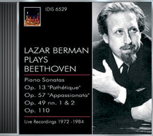 the album cover for Lazar Berman - Beethoven, L. Van: Piano Sonatas Nos. 8, 19, 23 And 31 (Berman) (1972-1984)