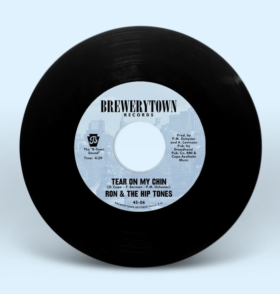 the album cover for Ron & The Hip Tones - Tear On My Chin B/W People (Feat. Ursula Rucker)