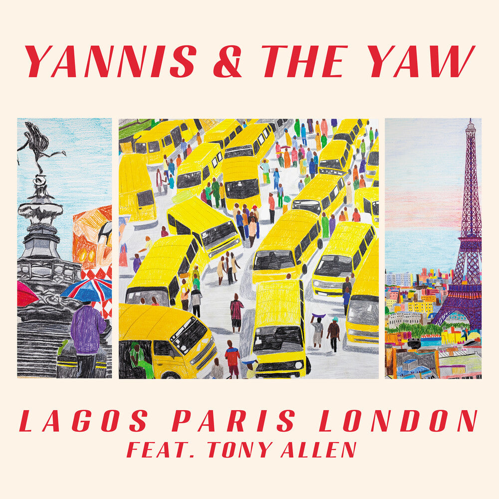 the album cover for Yannis &amp; The Yaw feat. Tony Allen - Lagos Paris London [LP]