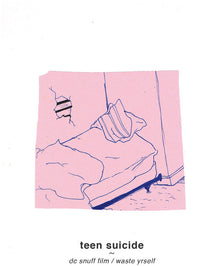 the album cover for Teen Suicide - Dc Snuff Film / Waste Yrself [Colored Vinyl] (Pnk)