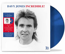 the album cover for Davy Jones - Incredible - Blue Vinyl (Blue) [Colored Vinyl] [180 Gram] (Uk)