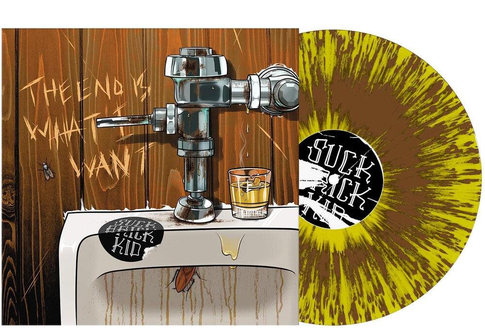 the album cover for Suck Brick Kid - End Is What I Want (Brwn) [Clear Vinyl] (Ylw) (Spla)