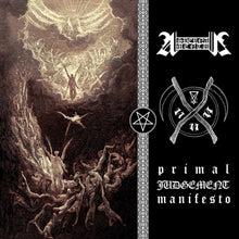 the album cover for Aspernamentum - Primal Judgement Manifesto [Colored Vinyl] [Limited Edition] (Wht)