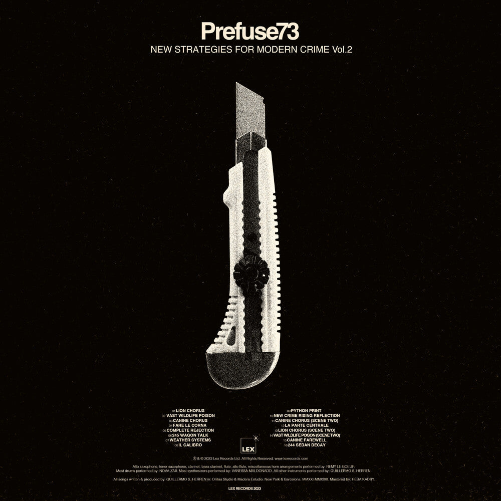 Prefuse 73 - New Strategies For Modern Crime Vol. 2 Music CD