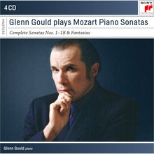 the album cover for Mozart / Glenn Gould - Mozart: Complete Piano Sonatas 1-18 / Fantasias
