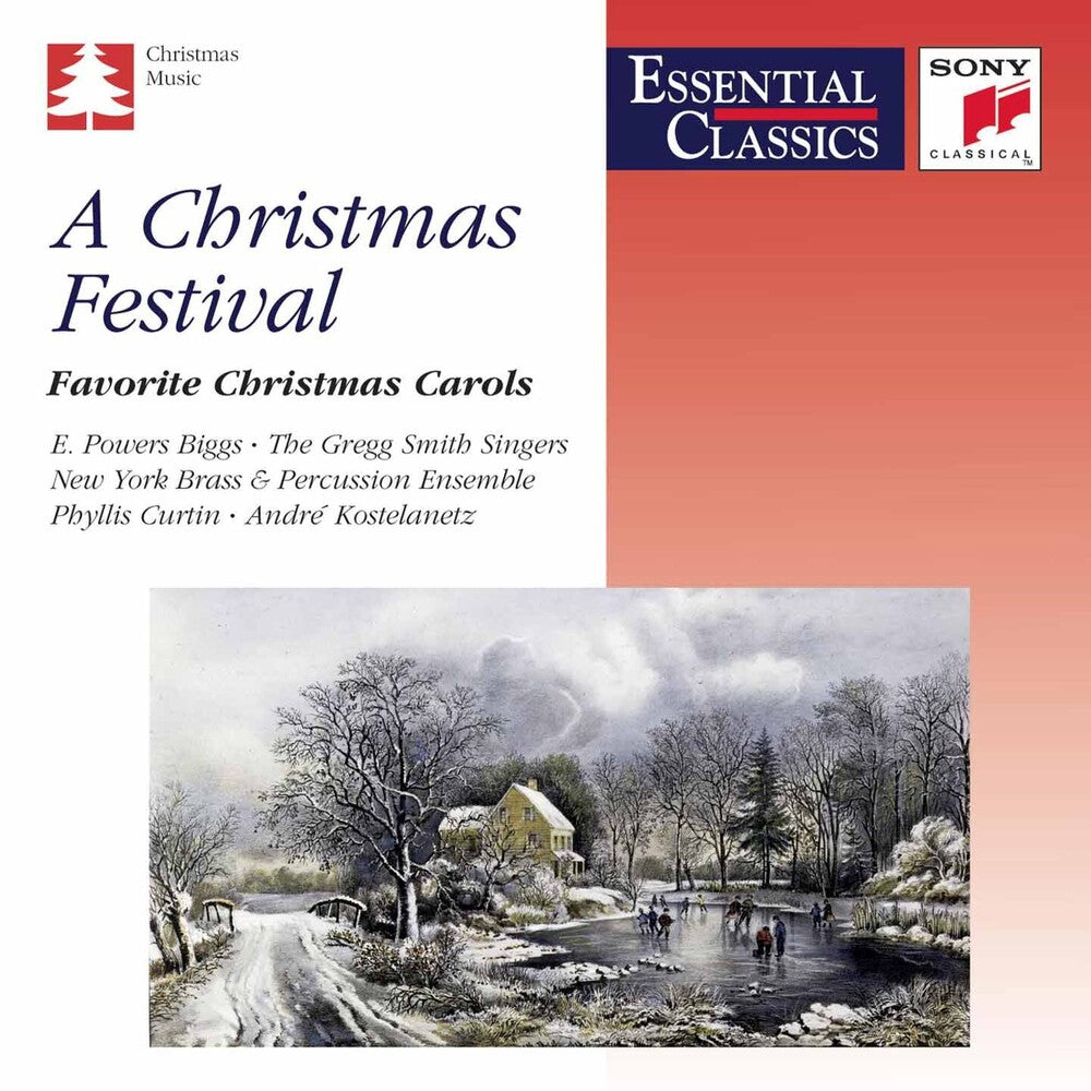 the album cover for E. Power Biggs - Christmas Festival