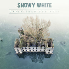 the album cover for Snowy White - Unfinished Business