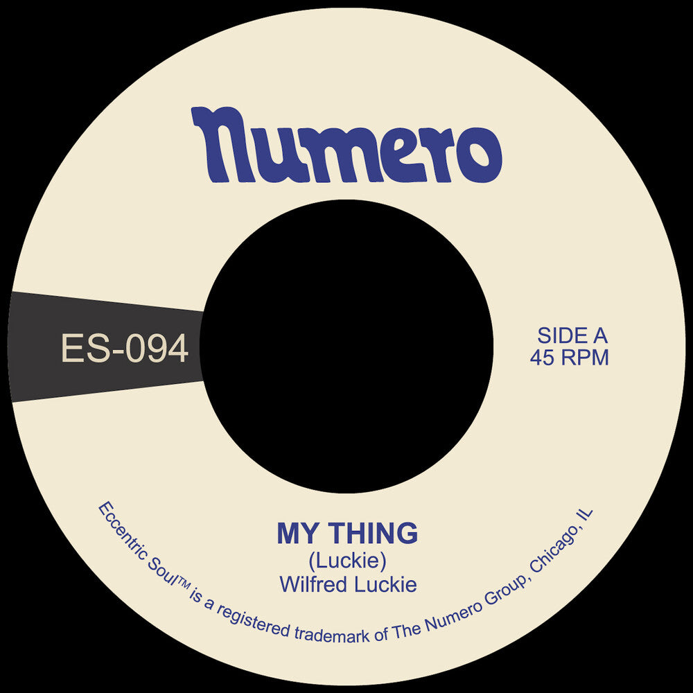 the album cover for Wilfred Luckie - My Thing / Wait For Me [Colored Vinyl]