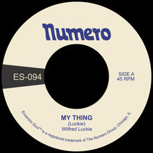 the album cover for Wilfred Luckie - My Thing / Wait For Me [Colored Vinyl]