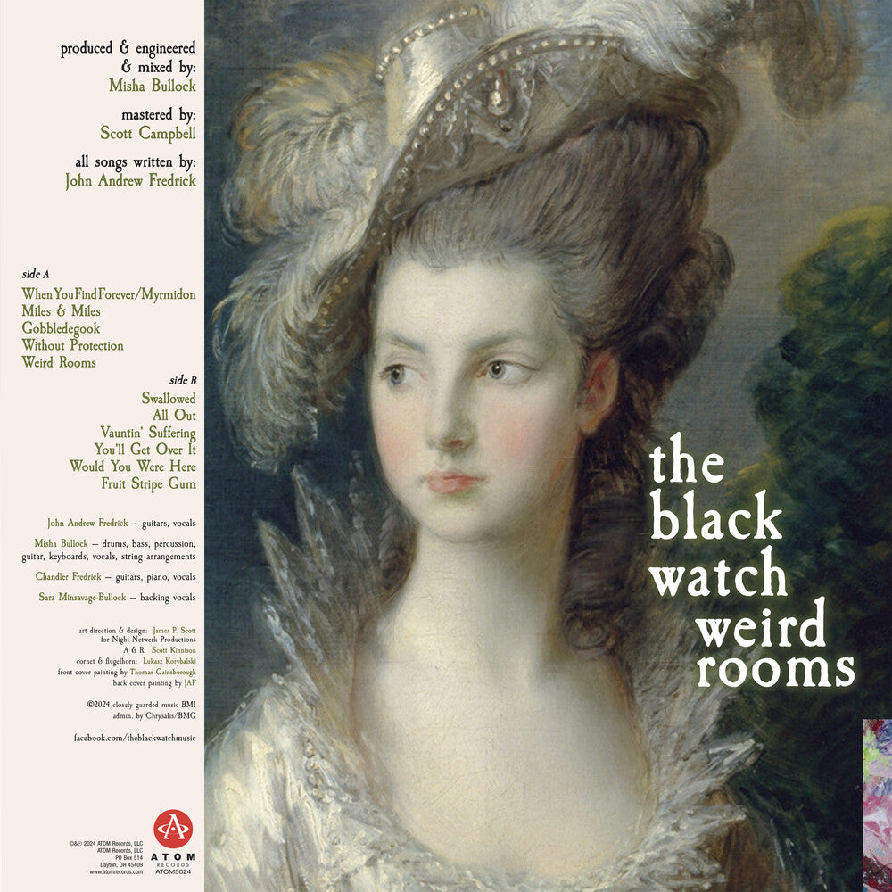 the album cover for Black Watch - Weird Rooms [Clear Vinyl]