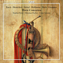 the album cover for J Bach .S. / Fasch / Stolzel / Fischer - Horn Concertos