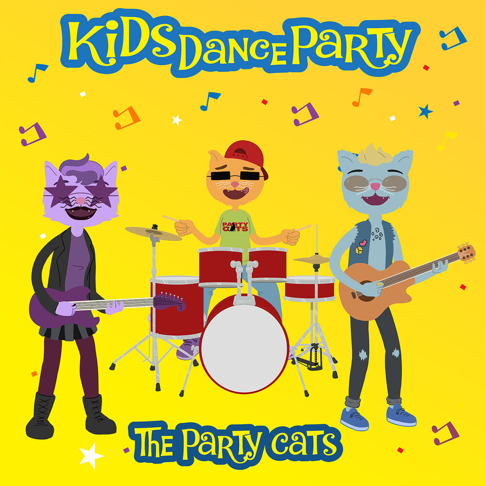 the album cover for Party Cats - Kids Dance Party