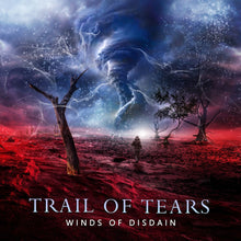 the album cover for Trail Of Tears - Winds Of Disdain (Blk) (Blue) [Colored Vinyl] (Uk)