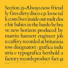the album cover for Section 25 - Always Now (Box) [With Booklet]