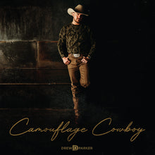 the album cover for Drew Parker - Camouflage Cowboy (Mod)