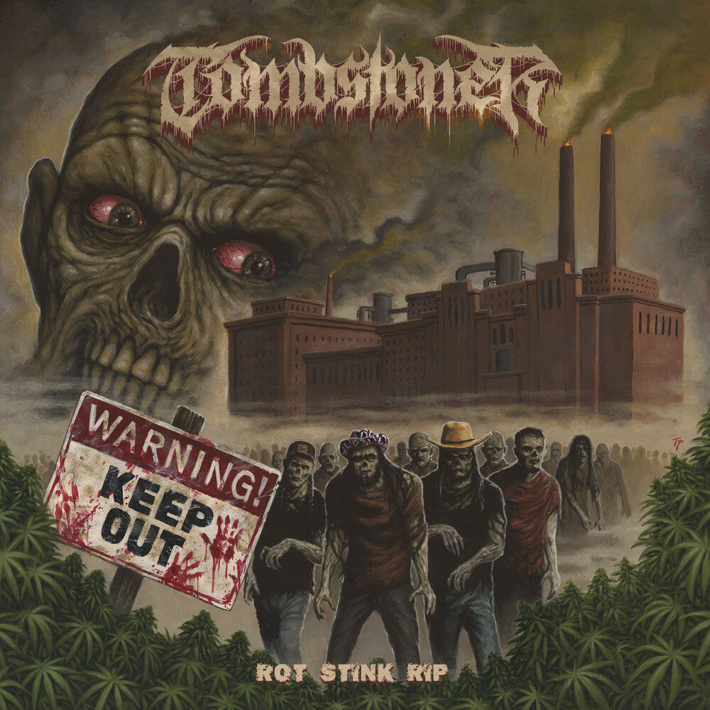 the album cover for Tombstoner - Rot Stink Rip (Yellow Vinyl) [Colored Vinyl] (Ylw)