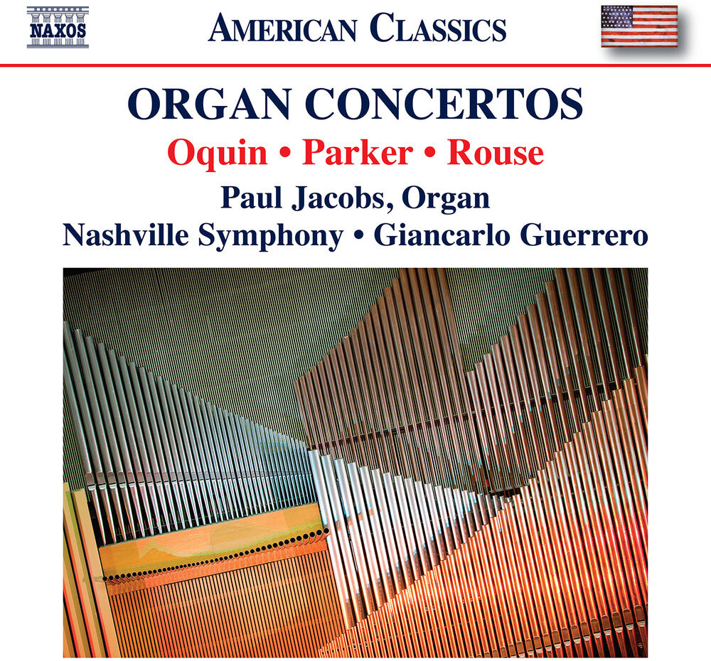the album cover for Oquin / Ives / Nashville Symphony Orchestra - Organ Concertos