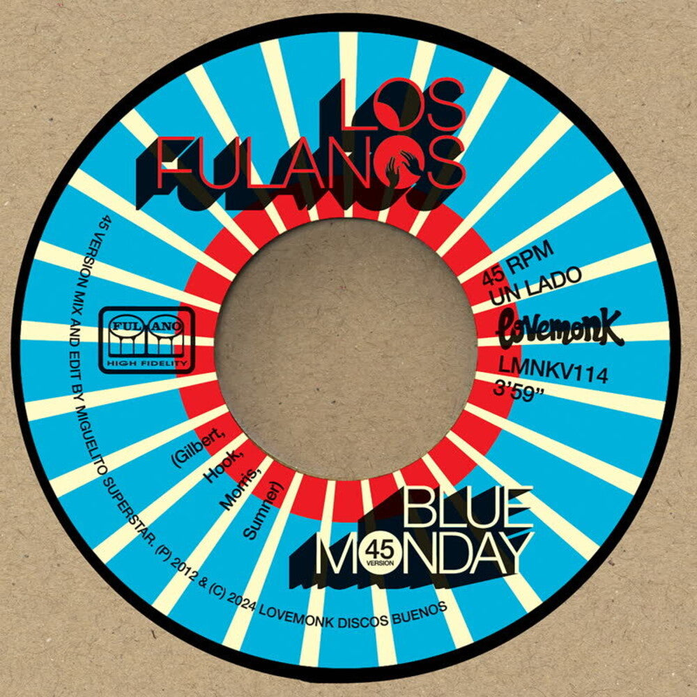 the album cover for Los Fulanos - Blue Monday
