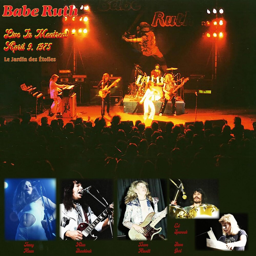 the album cover for Babe Ruth - Live In Montreal April 9 1975 [Colored Vinyl] (Red) (Uk)