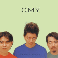 the album cover for Oriental Magnetic Yellow (O.M.Y.) - Nancy Boys / Nervous [Clear Vinyl]