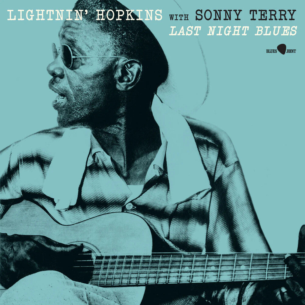the album cover for Lightnin Hopkins - Last Night Blue (Bonus Tracks) [Limited Edition] [180 Gram] (Spa)