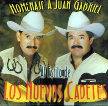 the album cover for Chuy Vega / Nuevos Cadetes - Homenaje a Juan Gabriel