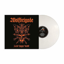 the album cover for Wolfbrigade - Life Knife Death [Colored Vinyl] (Wht)