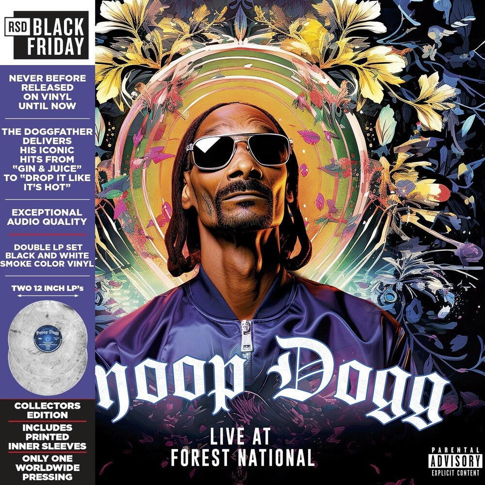 the album cover for Snoop Dogg - Live At Forest National - 2005 (Rsd) (Blk) [Colored Vinyl] [RSD Black Friday 2024]