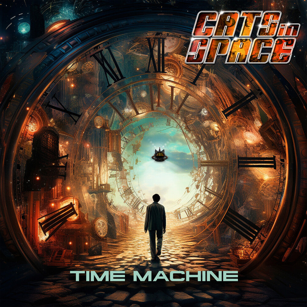 the album cover for Cats in Space - Time Machine