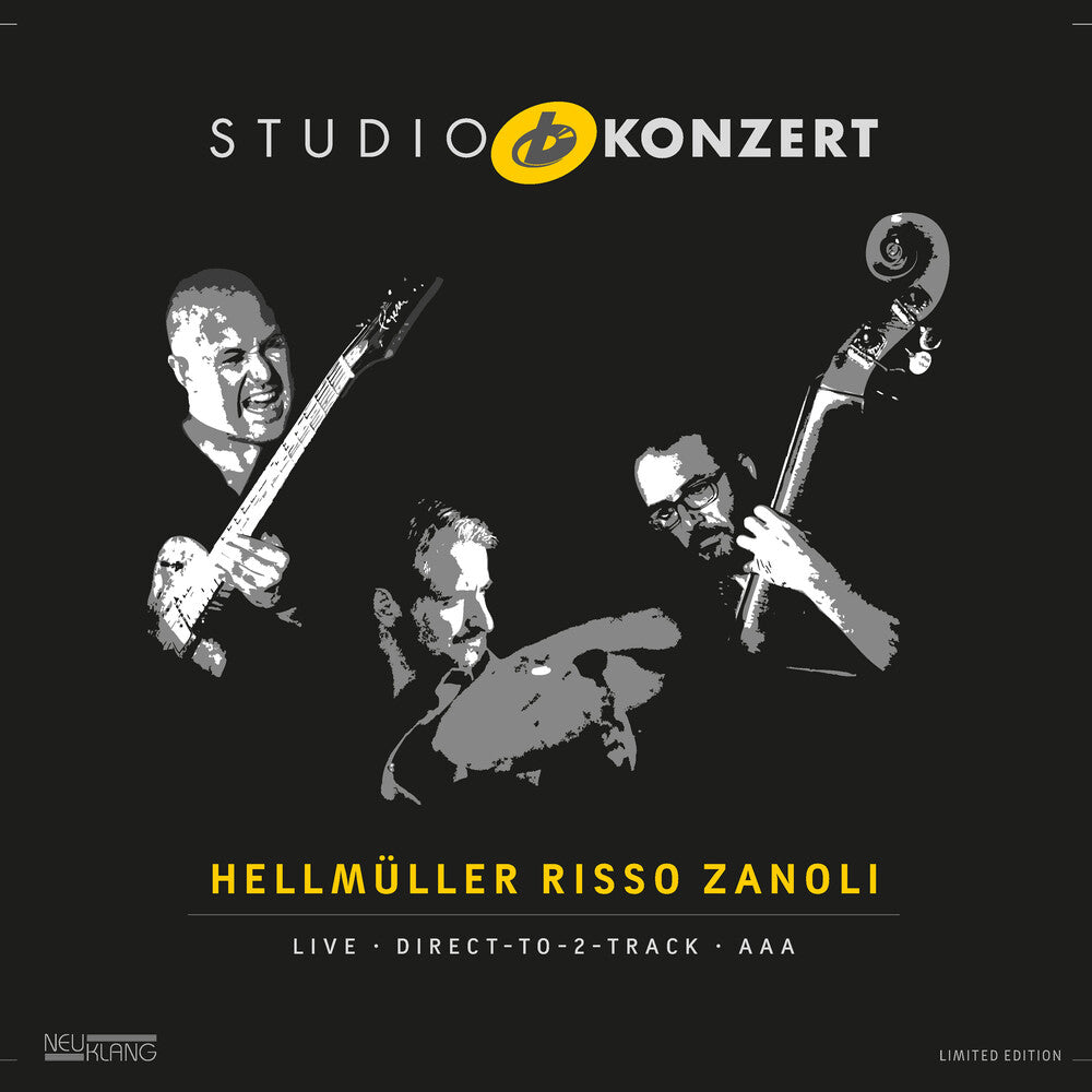 the album cover for Hellmüller Risso Zanoli - Studio Konzert