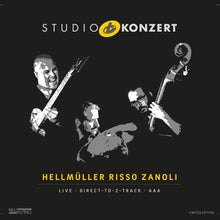 the album cover for Hellmüller Risso Zanoli - Studio Konzert